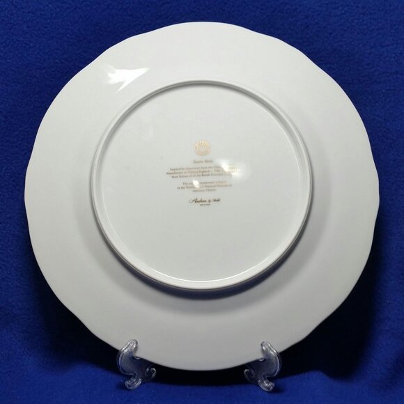 Vintage Exotic Birds Dinner Plate Pattern B Andrea by Sadek Pre-Owned - Picture 9 of 10